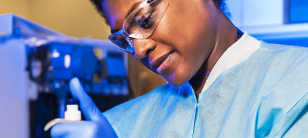 Woman in laboratory